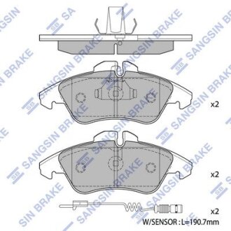 Комплект тормозных колодок. Hi-Q (SANGSIN) SP1273