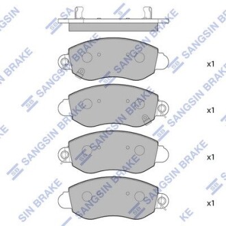 Колодка гальм. диск. FORD TRANSIT передн. (SANGSIN) Hi-Q (SANGSIN) SP1275