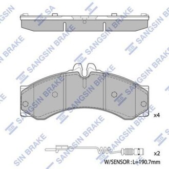 Колодка гальм. диск. MB SPRINTER передн. (SANGSIN) Hi-Q (SANGSIN) SP1277