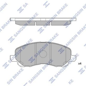 Колодка гальм. диск. MITSUBISHI LANCER 9 1.5 16V, 1.8 16V PETROL 08 - передн. (SANGSIN) Hi-Q (SANGSIN) SP1360