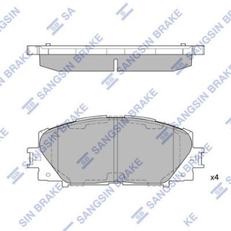 Колодка гальм. диск. TOYOTA YARIS 07 - передн. (SANGSIN) Hi-Q (SANGSIN) SP1377