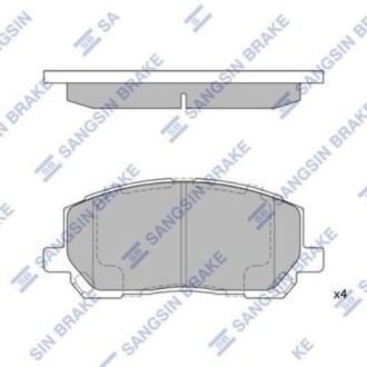 Колодка гальм. диск. LEXUS RX 300 V6, 2WD 00 - 01 передн. (SANGSIN) Hi-Q (SANGSIN) SP1384