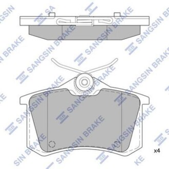 Колодка гальм. диск. SAMSUNG SM3 задн. (SANGSIN) Hi-Q (SANGSIN) SP1391