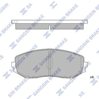 Колодка гальм. диск. SUZUKI GRAND VITARA 06 - передн. (SANGSIN) Hi-Q (SANGSIN) SP1416