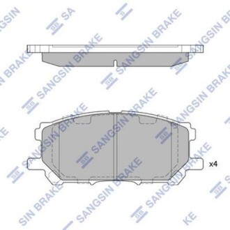 Комплект гальмівних колодок Hi-Q (SANGSIN) SP1456