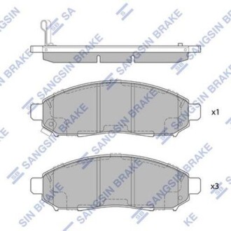 Комплект гальмівних колодок Hi-Q (SANGSIN) SP1460