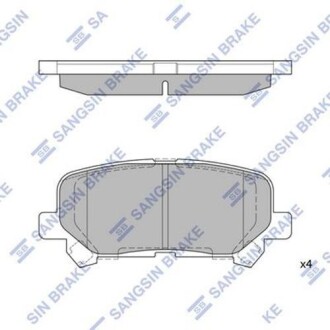 Комплект гальмівних колодок Hi-Q (SANGSIN) SP1461