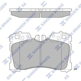 Комплект тормозных колодок Hi-Q (SANGSIN) SP1496