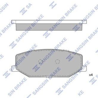 Колодки тормозные дисковые Hi-Q (SANGSIN) SP1540