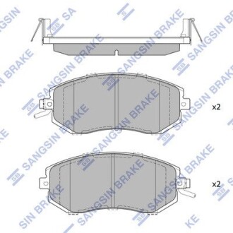 Комплект тормозных колодок Hi-Q (SANGSIN) SP1553