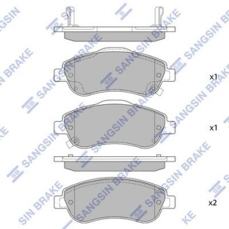 Колодка гальм. диск. HONDA CR-V III передн. (SANGSIN) Hi-Q (SANGSIN) SP1567