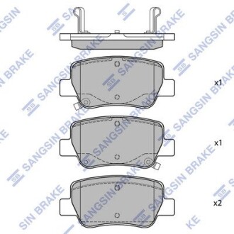 Комплект гальмівних колодок Hi-Q (SANGSIN) SP1578