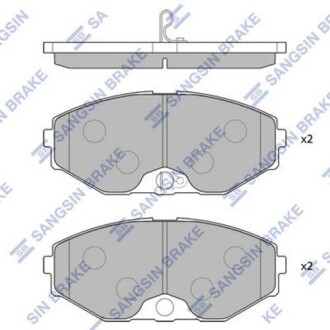 Колодки тормозные дисковые Hi-Q (SANGSIN) SP1600