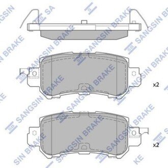 Колодки тормозные дисковые Hi-Q (SANGSIN) SP1672