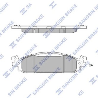 Колодка гальм. диск. FORD EXPLORER 15 - передн. (SANGSIN) Hi-Q (SANGSIN) SP1711