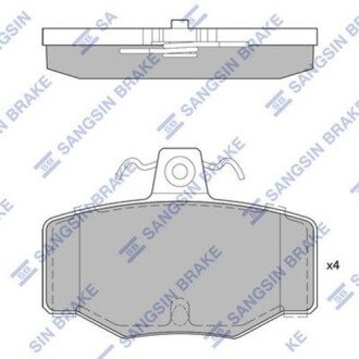 Комплект гальмівних колодок Hi-Q (SANGSIN) SP1741