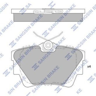 Колодка тормозов. диск. OPEL VIVARO BOX (F7) 01-R задн. (выр-во SANGSIN) Hi-Q (SANGSIN) SP1742