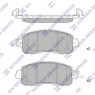 Комплект тормозных колодок Hi-Q (SANGSIN) SP1765