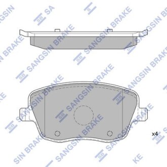 Колодка тормозов. диск. SEAT IBIZA V (6J5) 10-(D1437) передн. (выр-во SANGSIN) Hi-Q (SANGSIN) SP1806