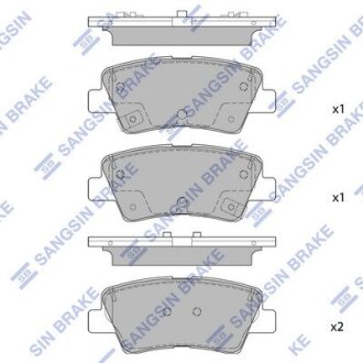 Колодки тормозные дисковые Hi-Q (SANGSIN) SP1851