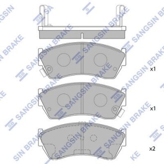 Колодка гальм. диск. SUZUKI SWIFT -98 передн. (SANGSIN) Hi-Q (SANGSIN) SP2009