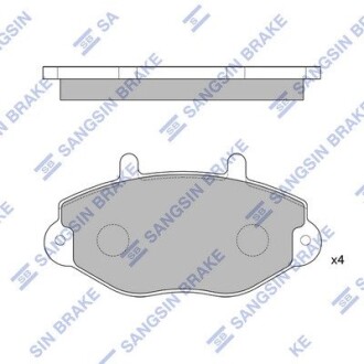 Колодка гальм. диск. FORD TRANSIT передн. (SANGSIN) Hi-Q (SANGSIN) SP2019