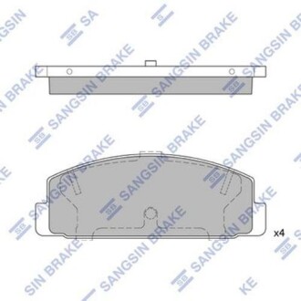 Колодка гальм. диск. MAZDA 6 задн. (SANGSIN) Hi-Q (SANGSIN) SP2028