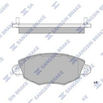 Колодка гальм. диск. FORD MONDEO III передн. (SANGSIN) Hi-Q (SANGSIN) SP2030