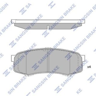 Колодка гальм. диск. TOYOTA LC80,105, PRADO задн. (SANGSIN) Hi-Q (SANGSIN) SP2040