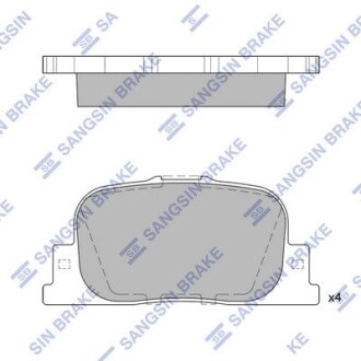 Колодка тормозов. диск. TOYOTA CAMRY задн. (выр-во SANGSIN) Hi-Q (SANGSIN) SP2042