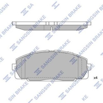 Комплект гальмівних колодок Hi-Q (SANGSIN) SP2077