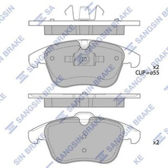 Колодка гальм. диск. FORD MONDEO передн. (SANGSIN) Hi-Q (SANGSIN) SP2101-F