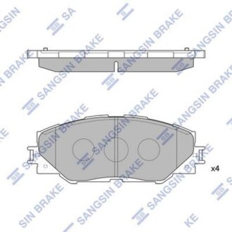 Колодка тормозов. диск. TOYOTA RAV4 передн. (выр-во SANGSIN) Hi-Q (SANGSIN) SP2138