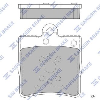 Комплект тормозных колодок из 4 шт. дисков Hi-Q (SANGSIN) SP2208