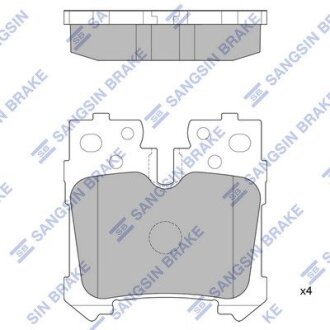 Колодки тормозные дисковые Hi-Q (SANGSIN) SP2301