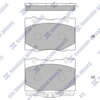 Колодки тормозные дисковые Hi-Q (SANGSIN) SP4141