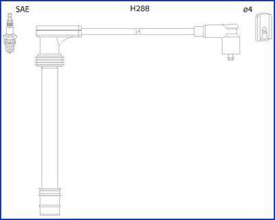 Комплект кабелів високовольтних HITACHI 134518