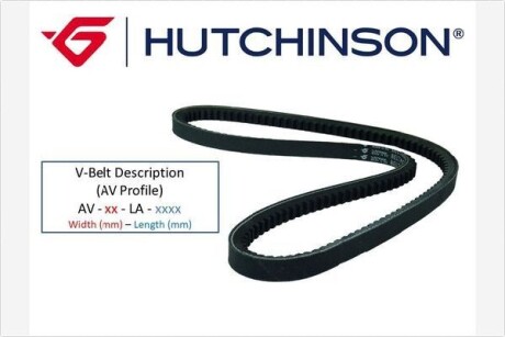 Ремень генератора (клиновый) HUTCHINSON AV 11.9 La 965