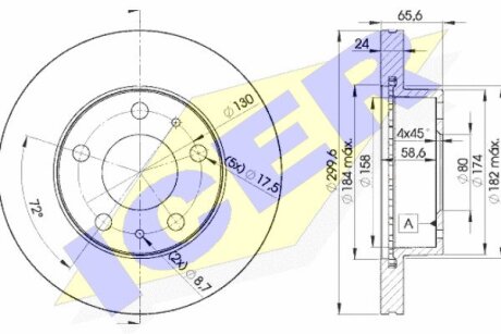 Диск тормозной ICER 78BD4682-2