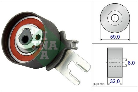 Ролик натяжной VOLVO (выр-во) INA 531 0859 10