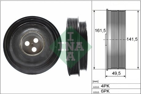 Шків колінвалу INA 544016610