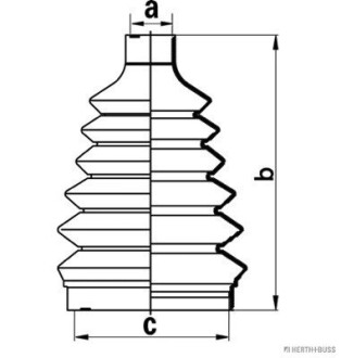 Пильовик ШРКШ зовн. DAEWOO, Mitsubishi Carisma -06 JAKOPARTS J2860903