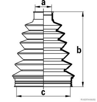 Пыльник ШРКШа Honda, Mitsubishi (выр-во) JAKOPARTS J2864023