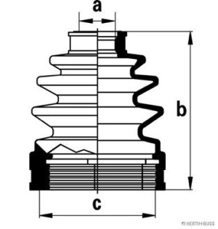 Пыльник ШРКШа Hyundai, Mazda (выр-во) JAKOPARTS J2883012