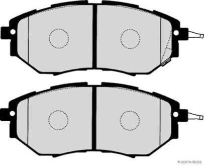 Колодки гальмівні дискові передні Subaru OUTBACK 09-; FORESTER 10-; TRIBECA JAKOPARTS J3607020 (фото 1)