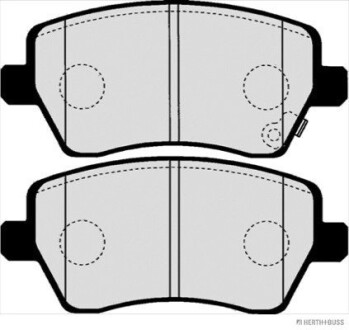 Колодки гальмівні Nissan MICRA (K13) 10-; NOTE 13-; Suzuki SWIFT 05- JAKOPARTS J3608025 (фото 1)