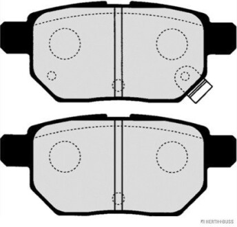 Колодки гальмівні дискові задні TOYOTA JAKOPARTS J3612033