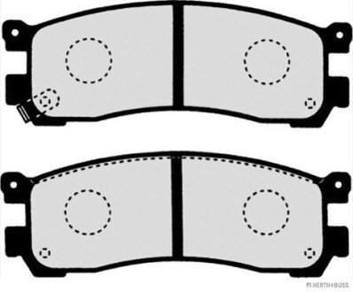 Колодки гальмівні дискові задні MAZDA JAKOPARTS J3613013