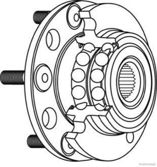 Ступица колеса в сборе JAKOPARTS J4702054