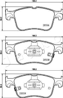 Колодки гальмівні передні Ford Focus IV (18 -) JAPKO 500354